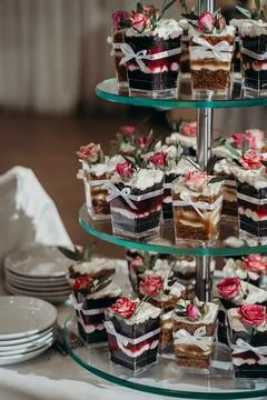 Wedding cake and its variants Stock Photos