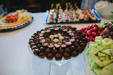 Wedding Cake And Sweets Stock Photos