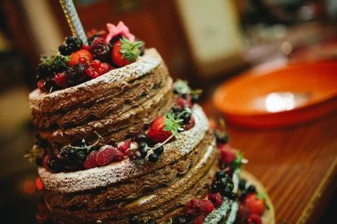 Wedding Cake And Sweets Stock Photos