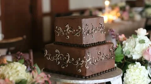 Wedding cake chocolate Видео 12671081