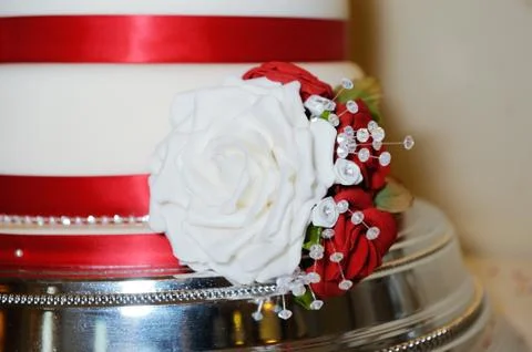 Wedding cake close-up Stock Photos
