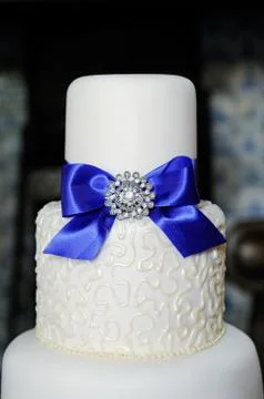 Wedding cake closeup Stock Photos
