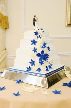 Wedding cake closeup Stock Photos