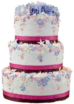 Wedding Cake cutout Stock Photos