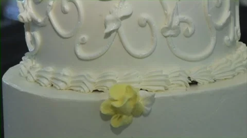Wedding Cake Decorating Stock Footage 40793854
