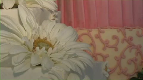 Wedding Cake Decorating Stock Footage 40794037