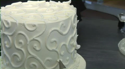 Wedding Cake Decorating Stock Footage 40794547