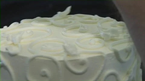 Wedding Cake Decorating Stock Footage 40796181