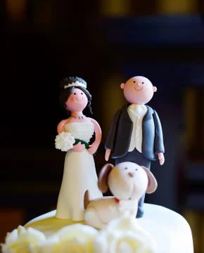 Wedding cake decoration Stock Photos