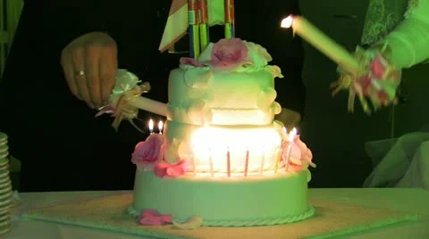 Wedding cake Stock Footage 10823306