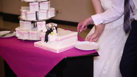 Wedding cake Stock Footage 44273733
