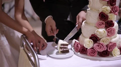 Wedding cake Stock Footage 54437639