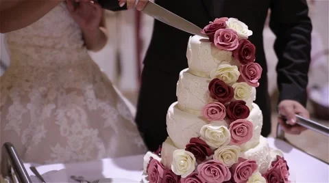 Wedding cake Stock Footage 54437640