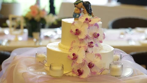Wedding cake Stock Footage 104778746