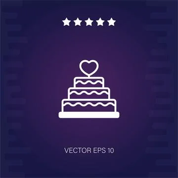 Wedding cake  icon Stock Illustration