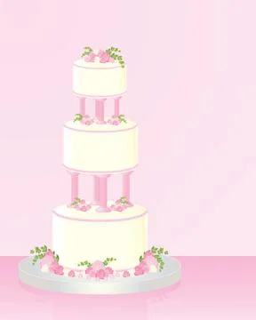 Wedding cake Stock Illustration