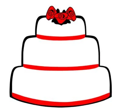 Wedding Cake Stock Illustration