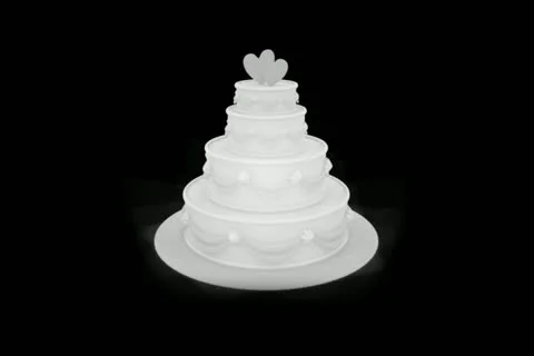 Wedding Cake Motion Design Element 02 Widescreen Stock Footage 10874931