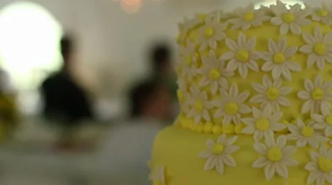 Wedding cake pan right Video stock 10723821