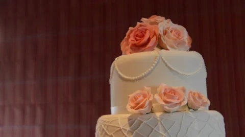 Wedding cake panning Stock Footage 57763363