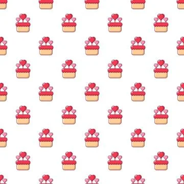 Wedding cake pattern seamless 스톡 일러스트