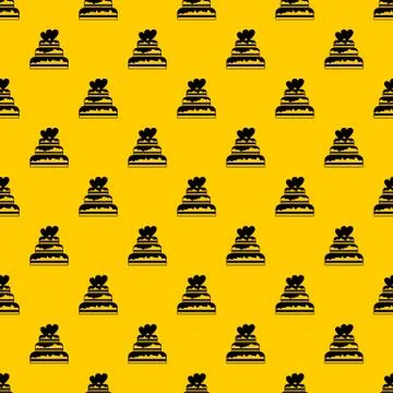 Wedding cake pattern vector Stock Illustration