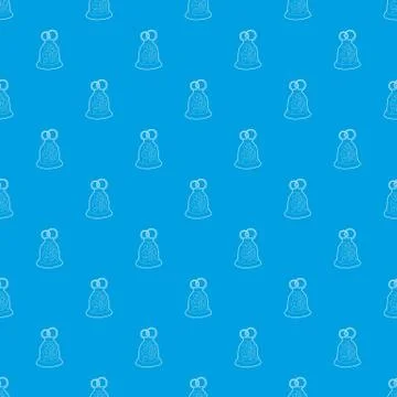 Wedding cake pattern vector seamless blue Illustrazione stock