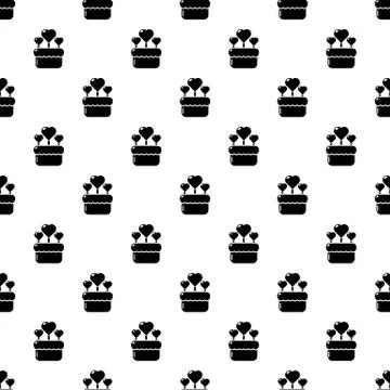 Wedding cake pattern vector seamless Stock Illustration