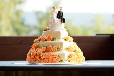 Wedding cake. Stock Photos