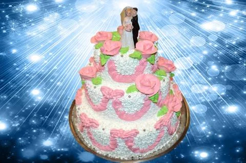 A wedding cake Stock Photos