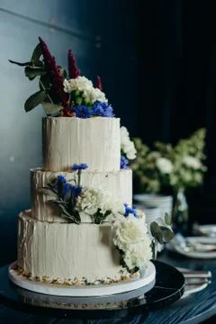 The wedding cake Stockfoto's