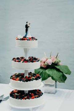 The wedding cake Stock Photos