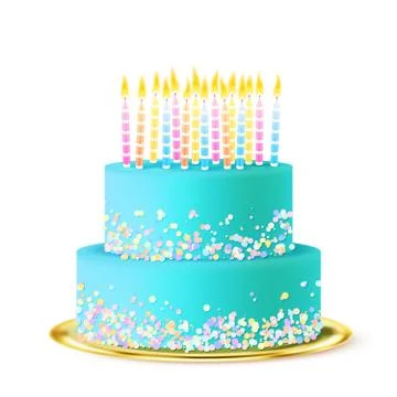 Wedding Cake Realistic Stock Illustration