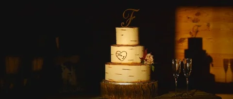 Wedding Cake - Simple, Classy, Decorative, Rustic 스톡 동영상 97988768