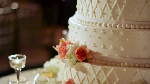 Wedding Cake Tilt Up Stock Footage 53527252