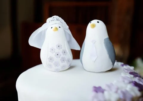 Wedding cake topper Stock Photos