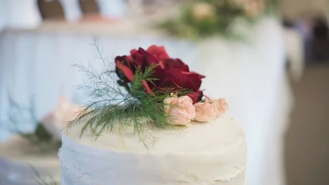 Wedding Cake Topping 스톡 동영상 89003211