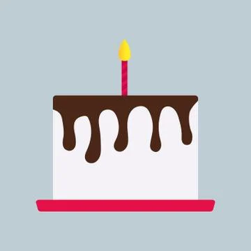 Wedding cake vector illustration with chocolate vector icon Stock Illustration
