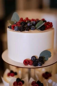 Wedding cake at the wedding Stock Photos