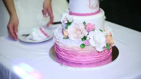 Wedding cakes Stock Footage 45833767