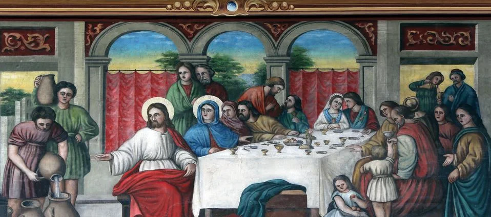 Wedding at Cana Stock Photos