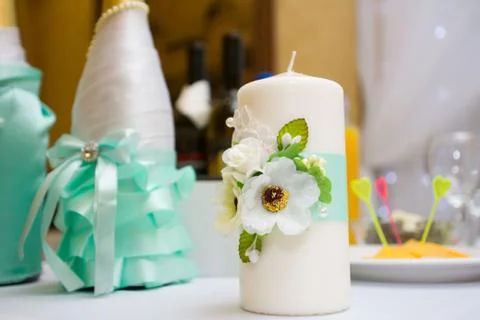 Wedding candle Stock Photos