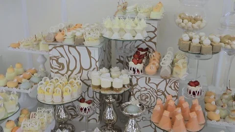 Wedding candy bar Stock Footage 91581764