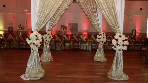 Wedding Canopy Stock Footage 87353991