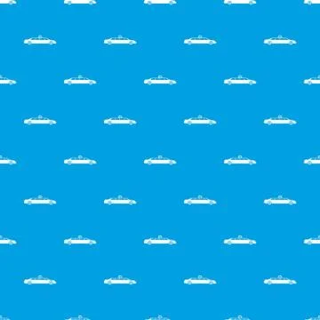 Wedding car decoration pattern seamless blue Illustrazione stock