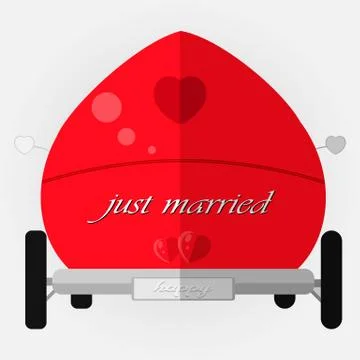 Wedding car Stock Illustration