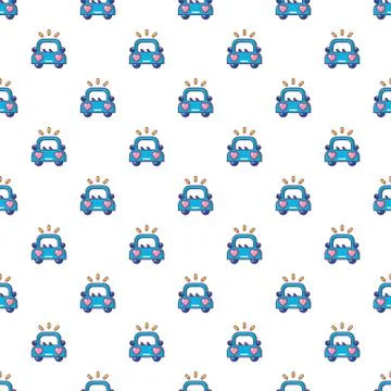 Wedding car pattern seamless 스톡 일러스트