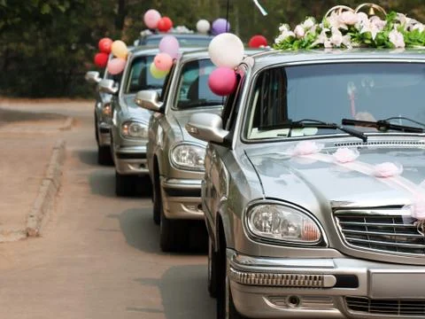 Wedding car Stock Photos
