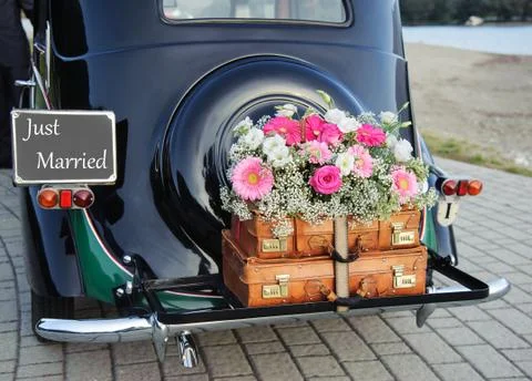 Wedding car Stock Photos