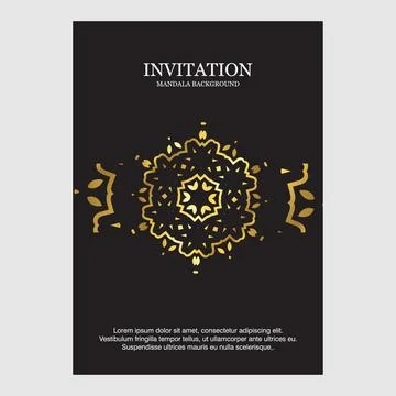 Wedding card with creative design and elegent style Illustrazione stock